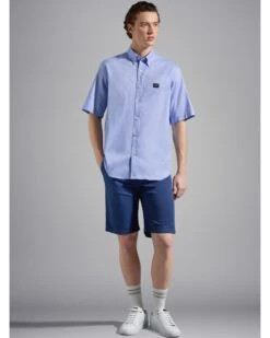 Paul&Shark Paul & Shark Mens Short Sleeved Oxford Shirt Sky Blue 8 Paul&Shark Paul & Shark Mens Short Sleeved Oxford Shirt Sky Blue -Boss Shop paul shark mens short sleeved oxford shirt sky blue p44701 282451 zoom