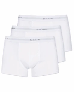 Paul Smith Mens 3 Pack Logo Boxers White