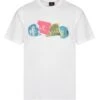 Paul Smith Mens Broken Board Print T Shirt, White Tee -Boss Shop paul smith mens broken board print t shirt white tee p43216 261361 zoom