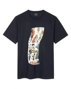 Paul Smith Mens Comic Strip T Shirt Navy