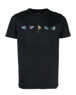 Paul Smith Mens Five Zebra T Shirt Navy