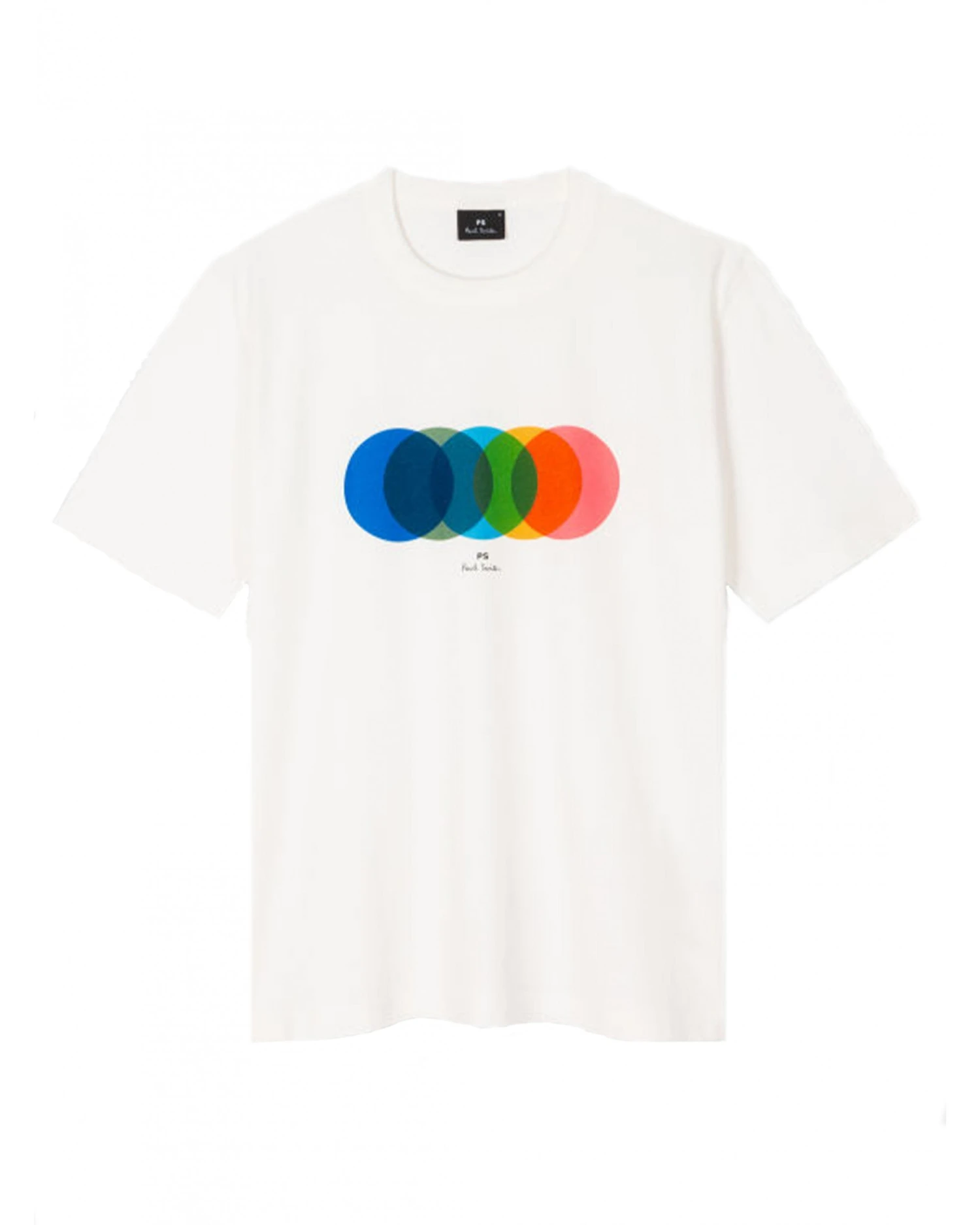 Paul Smith Mens Lapping Circles Print T-Shirt White 3 Paul Smith Mens Lapping Circles Print T-Shirt White