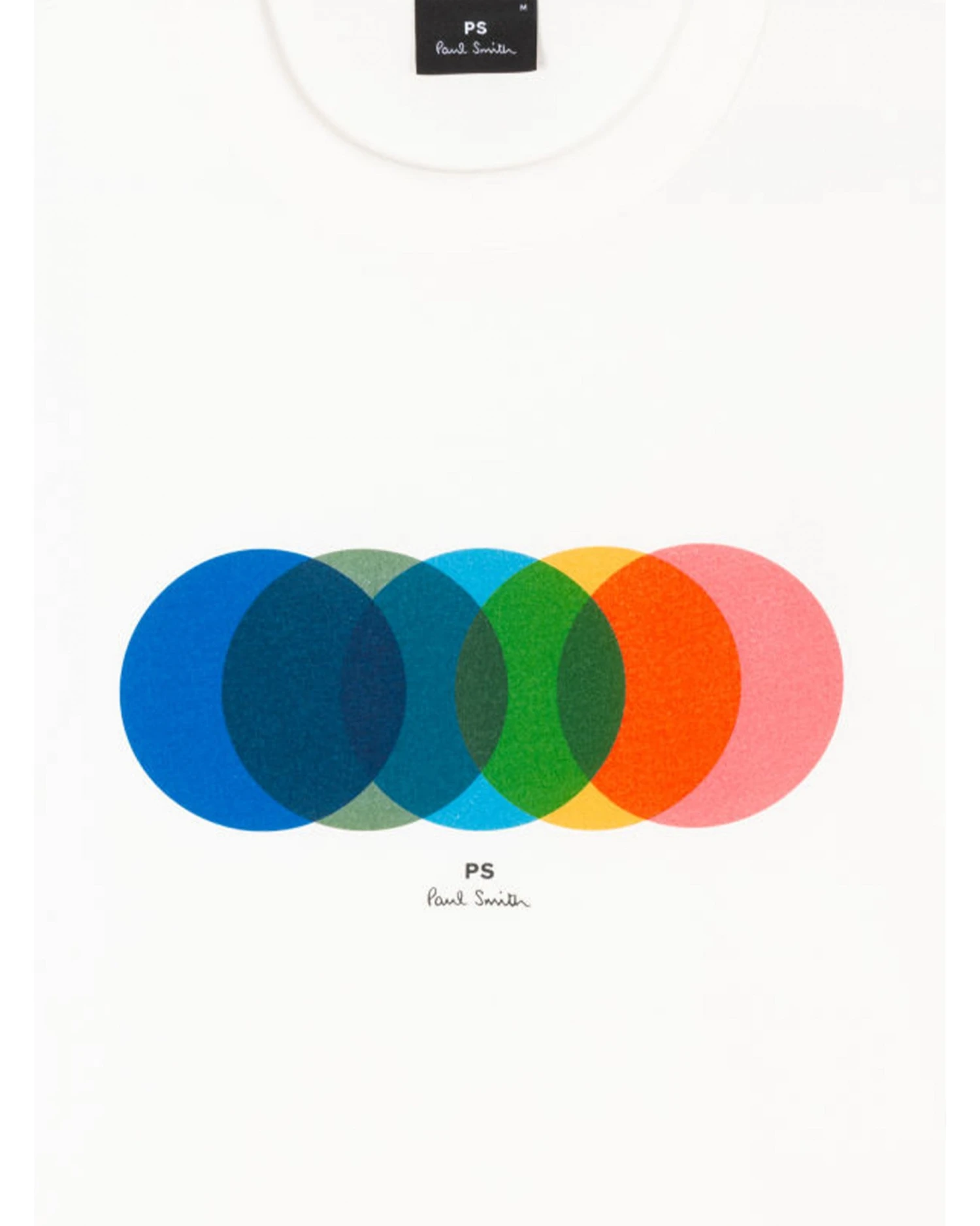 Paul Smith Mens Lapping Circles Print T-Shirt White 4 Paul Smith Mens Lapping Circles Print T-Shirt White - Image 2