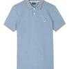 Paul Smith Mens Light Blue Contrast Trim Zebra Logo Polo Shirt
