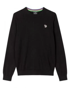 Paul Smith Mens Logo Knit Sweater Black