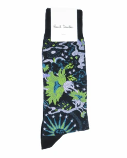 Paul Smith Mens Sea Floral Sock Navy
