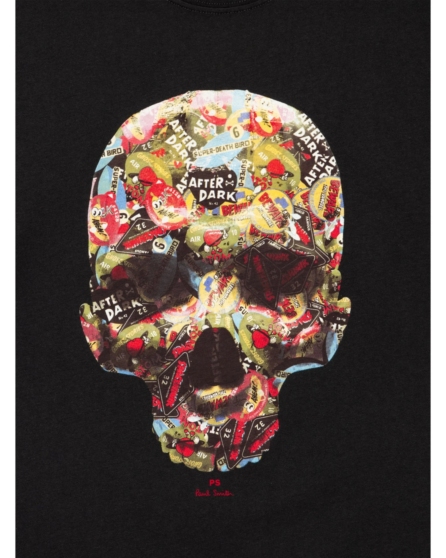 Paul Smith Mens Skull Sticker T-Shirt Black 4 Paul Smith Mens Skull Sticker T-Shirt Black - Image 2