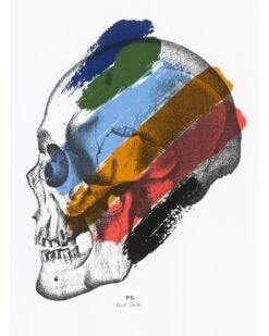 Paul Smith Mens Stripe Skull T-Shirt White -Boss Shop paul smith mens stripe skull t shirt white p44356 281126 zoom