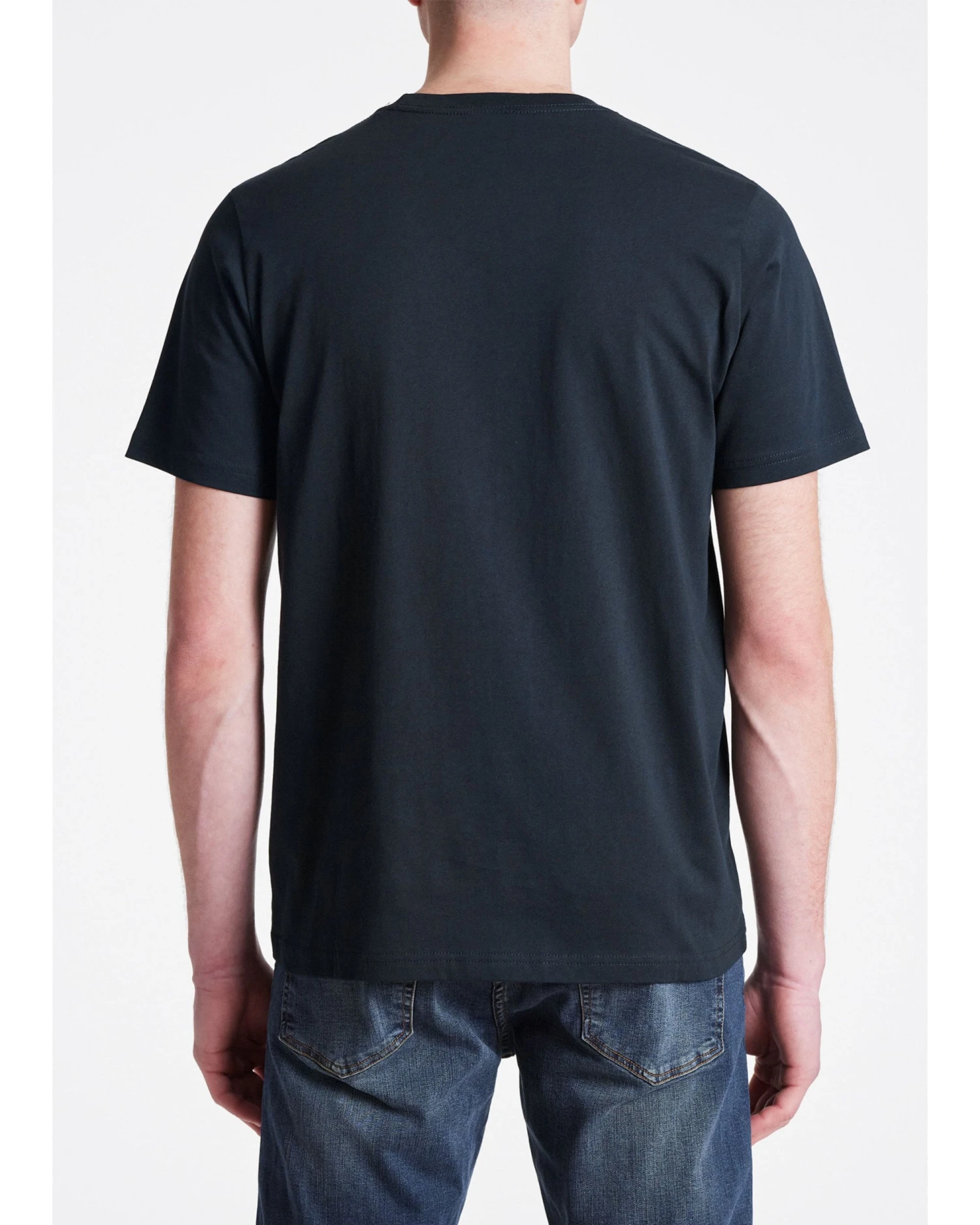 Paul Smith Mens Striped Skeleton Print T Shirt, Dark Navy Tee 5 Paul Smith Mens Striped Skeleton Print T Shirt, Dark Navy Tee - Image 3