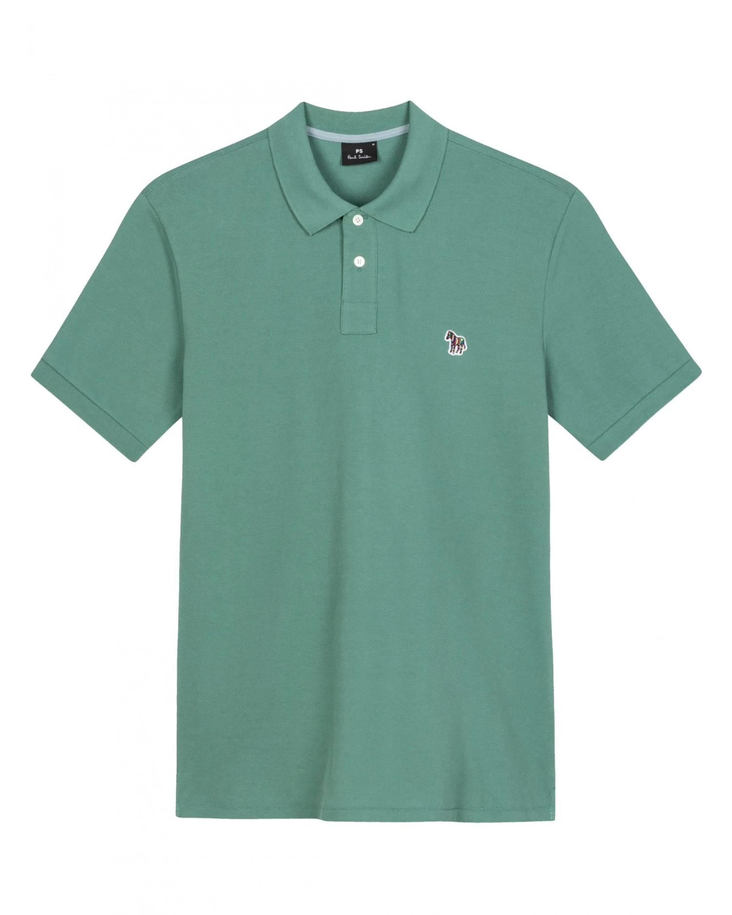 Paul Smith Mens Zebra Badge Polo Shirt Green 3 Paul Smith Mens Zebra Badge Polo Shirt Green