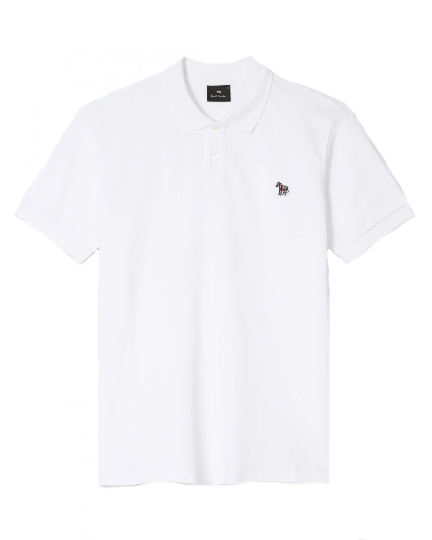Paul Smith Mens Zebra Badge Polo Shirt White 3 Paul Smith Mens Zebra Badge Polo Shirt White