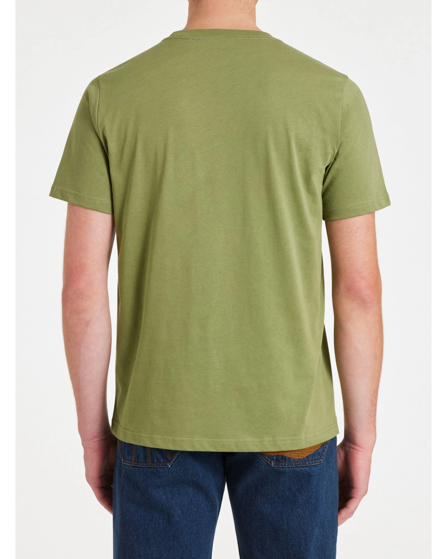 Paul Smith Mens Zebra Badge T-Shirt Khaki Green 5 Paul Smith Mens Zebra Badge T-Shirt Khaki Green - Image 3