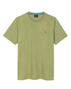 Paul Smith Mens Zebra Badge T-Shirt Khaki Green