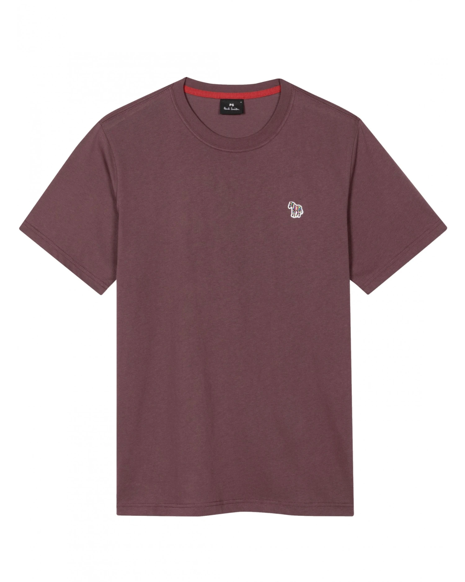 Paul Smith Mens Zebra Badge T Shirt Plum 3 Paul Smith Mens Zebra Badge T Shirt Plum