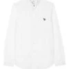 Paul Smith Mens Zebra Button Down Shirt White -Boss Shop paul smith mens zebra button down shirt white p44367 281380 zoom