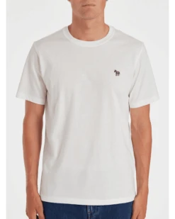 Paul Smith Mens Zebra Logo T-Shirt White -Boss Shop paul smith mens zebra logo t shirt white p44350 280570 zoom