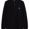 Paul Smith Mens Zebra Long Sleeve Polo Shirt Black -Boss Shop paul smith mens zebra long sleeve polo shirt black p44359 281399 zoom