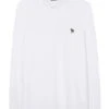 Paul Smith Mens Zebra Long Sleeve Polo Shirt White -Boss Shop paul smith mens zebra long sleeve polo shirt white p44360 281403 zoom