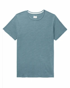 Rag & Bone Mens Flame Slub T Shirt Desert Blue