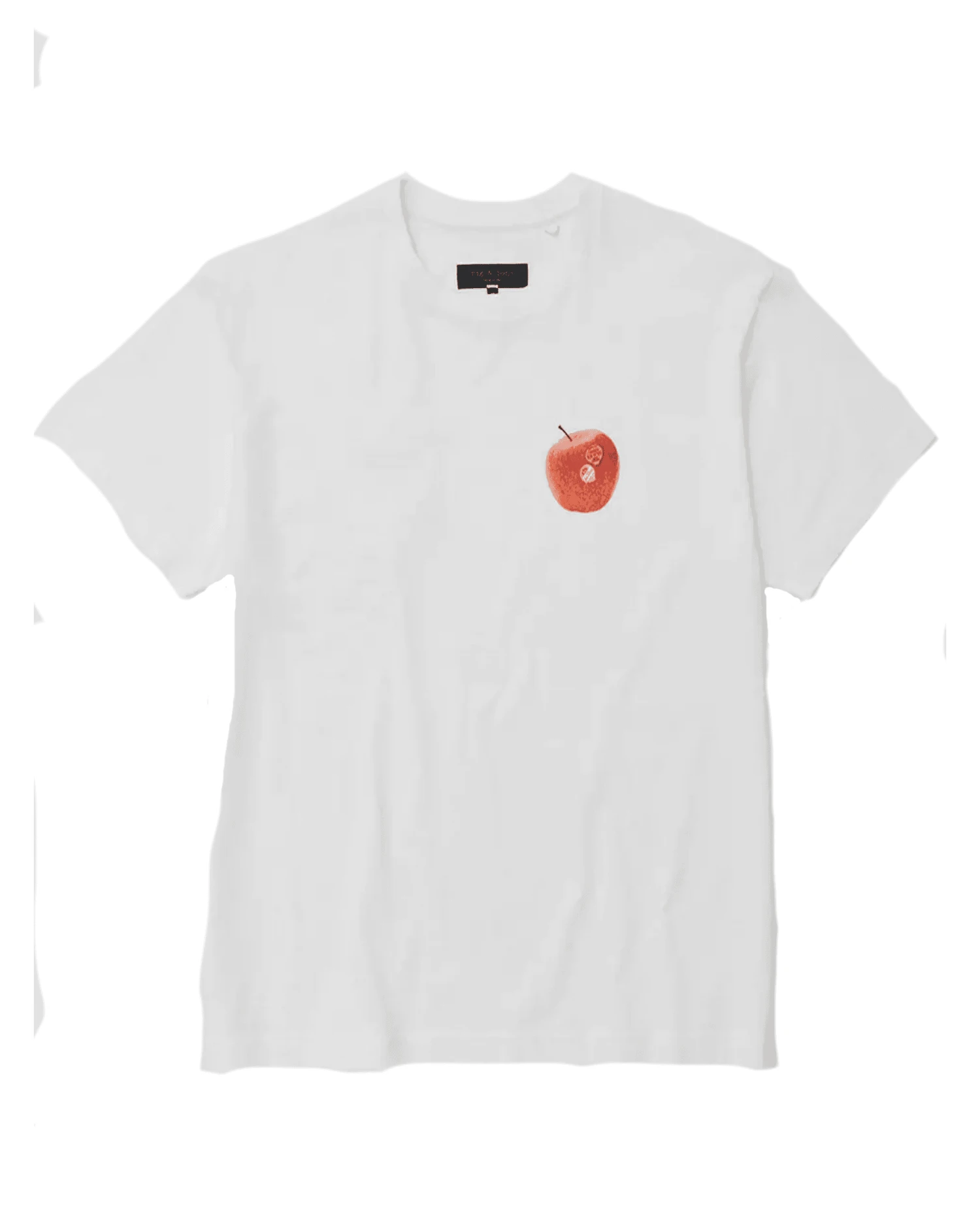 Rag & Bone Mens RBNY Apple T Shirt White 3 Rag & Bone Mens RBNY Apple T Shirt White