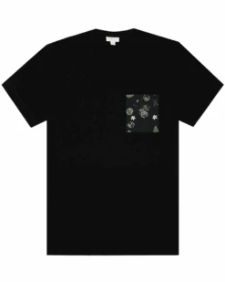 Sunspel Mens Charlotte Gosch Hedgerow T Shirt Black