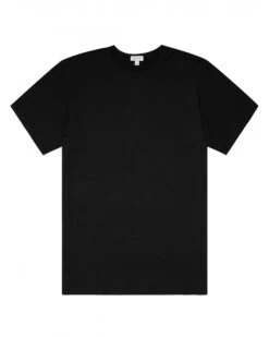 Sunspel Mens Classic T-Shirt Black