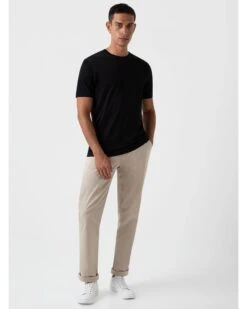 Sunspel Mens Classic T-Shirt Black -Boss Shop sunspel mens classic t shirt black p44681 281807 zoom