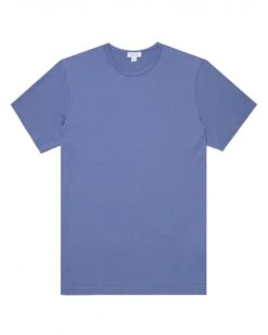 Sunspel Mens Classic T-Shirt Grape Purple