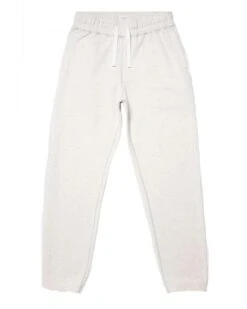 Sunspel Mens Fleece Joggers Achieved White
