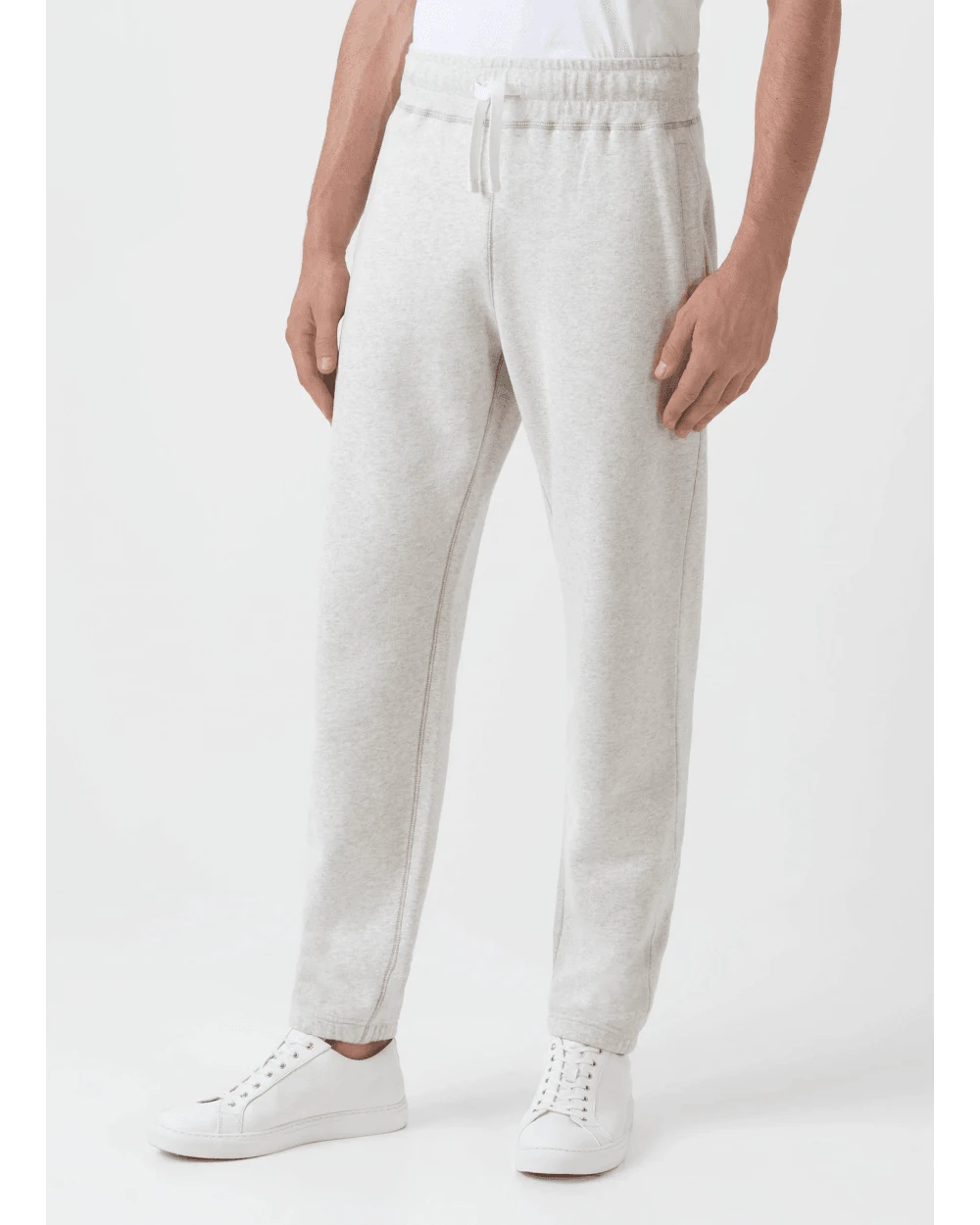 Sunspel Mens Fleece Joggers Achieved White 5 Sunspel Mens Fleece Joggers Achieved White - Image 3