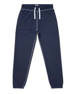 Sunspel Mens Fleece Joggers Navy