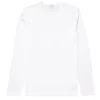 Sunspel Mens Long Sleeved Crew T Shirt White