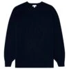Sunspel Mens Melange Jumper Navy 2 Sunspel Mens Melange Jumper Navy -Boss Shop sunspel mens melange jumper navy p44129 277548 zoom