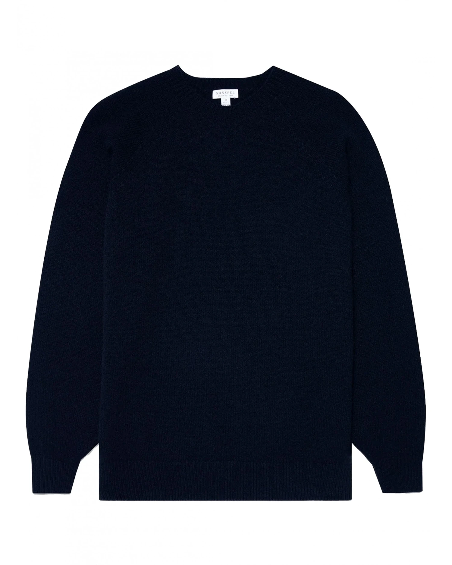 Sunspel Mens Melange Jumper Navy 3 Sunspel Mens Melange Jumper Navy