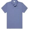 Sunspel Mens Riviera Polo Shirt Grape Purple