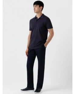 Sunspel Mens Riviera Polo Shirt Navy -Boss Shop sunspel mens riviera polo shirt navy p44687 281871 zoom