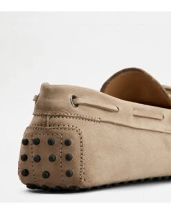 Tod's Mens Gommino Nubuck Leather Driving Shoes, Beige Loafers -Boss Shop tods mens gommino nubuck leather driving shoes beige loafers p45029 280214 image