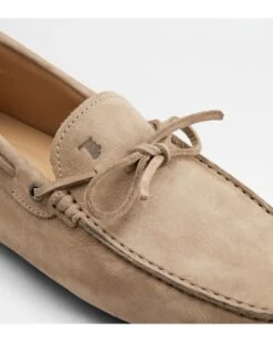 Tod's Mens Gommino Nubuck Leather Driving Shoes, Beige Loafers -Boss Shop tods mens gommino nubuck leather driving shoes beige loafers p45029 280220 image