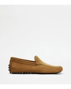Tod's Mens Gommino Nubuck Leather Driving Shoes, Caramel Loafers -Boss Shop tods mens gommino nubuck leather driving shoes caramel loafers p42312 251350 image