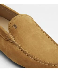 Tod's Mens Gommino Nubuck Leather Driving Shoes, Caramel Loafers -Boss Shop tods mens gommino nubuck leather driving shoes caramel loafers p42312 251364 image