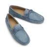 Tod's Mens Gommino Nubuck Leather Driving Shoes, Light Blue Loafers -Boss Shop tods mens gommino nubuck leather driving shoes light blue loafers p45030 280226 zoom