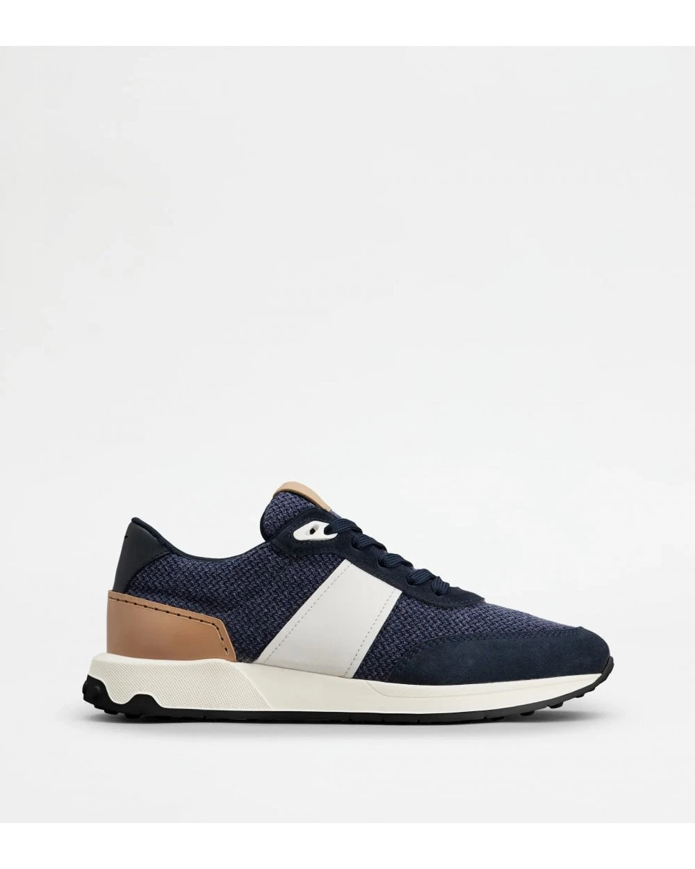 Tod's Mens Pelle E Tessuto Technico Trainers Navy Blue 4 Tod's Mens Pelle E Tessuto Technico Trainers Navy Blue - Image 2