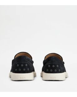 Tod's Mens Suede Slipper Loafers, Navy Blue Shoes -Boss Shop tods mens suede slipper loafers navy blue shoes p43388 265114 image