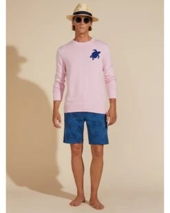 Vilebrequin Mens Bermuda Turtle Print Shorts Blue -Boss Shop vilebrequin mens bermuda turtle print shorts blue p44342 284003 zoom