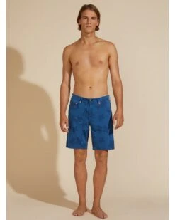 Vilebrequin Mens Bermuda Turtle Print Shorts Blue -Boss Shop vilebrequin mens bermuda turtle print shorts blue p44342 284006 zoom