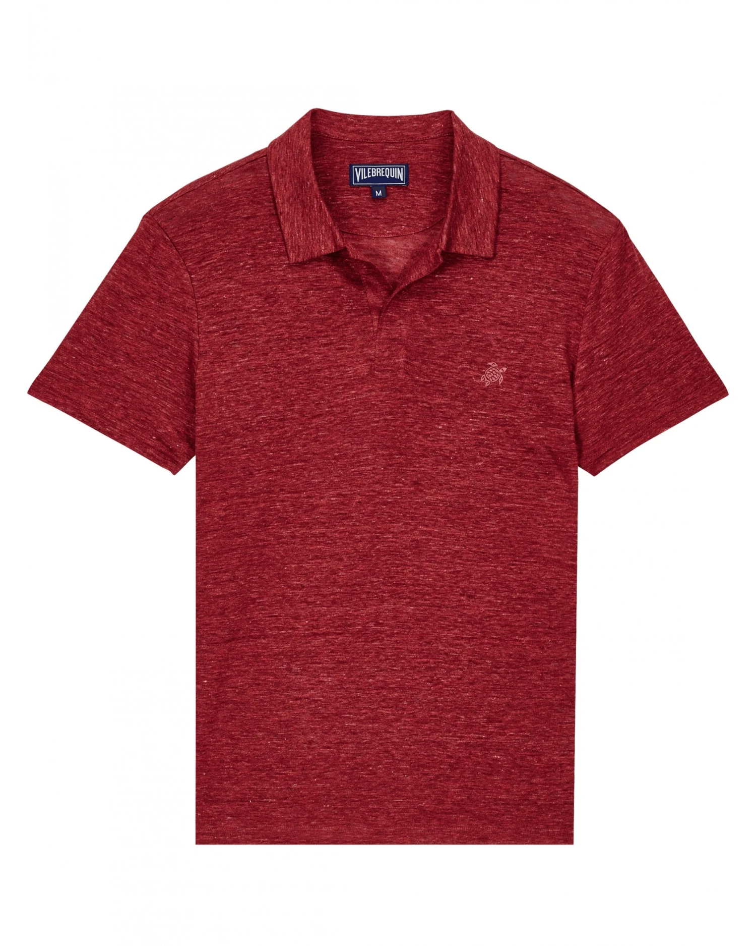 Vilebrequin Mens Burgundy Linen Jersey Polo Shirt 3 Vilebrequin Mens Burgundy Linen Jersey Polo Shirt