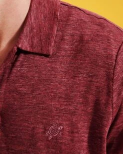 Vilebrequin Mens Burgundy Linen Jersey Polo Shirt 15 Vilebrequin Mens Burgundy Linen Jersey Polo Shirt -Boss Shop vilebrequin mens burgundy linen jersey polo shirt p43357 260289 image
