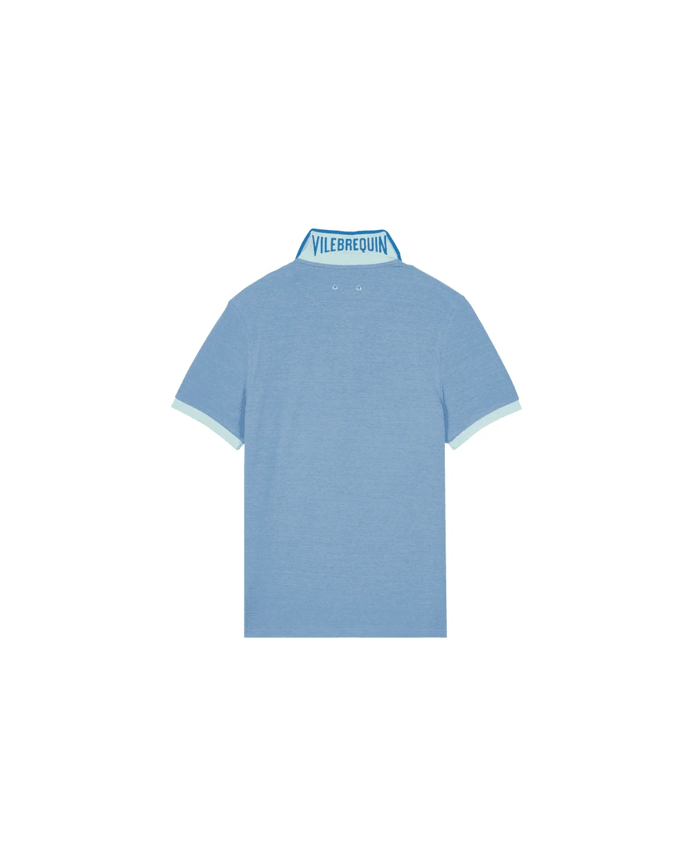 Vilebrequin Mens Contrast Pique Polo Shirt Blue 4 Vilebrequin Mens Contrast Pique Polo Shirt Blue - Image 2