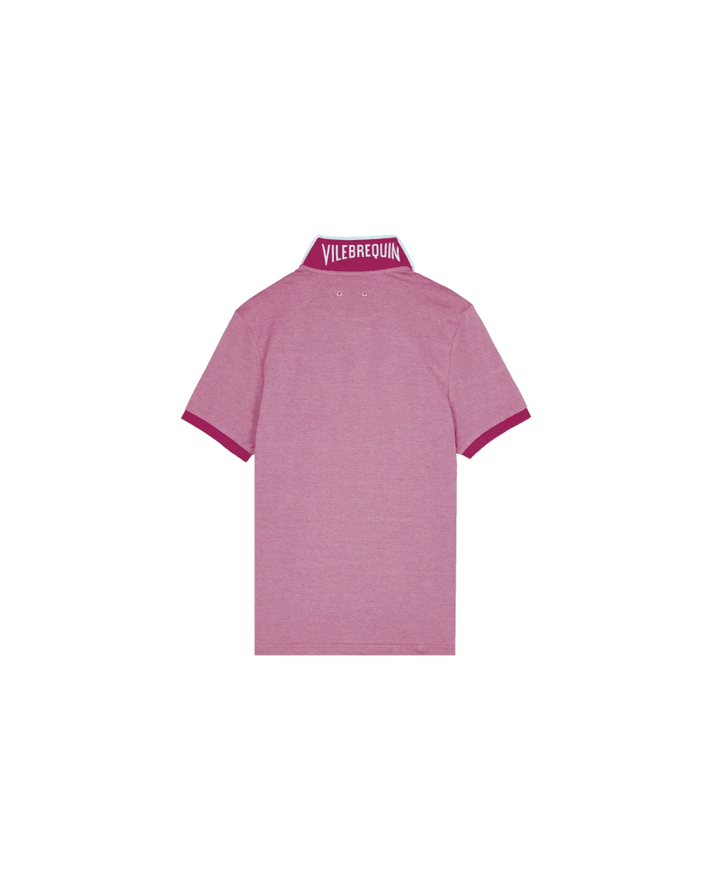 Vilebrequin Mens Contrast Pique Polo Shirt Purple 4 Vilebrequin Mens Contrast Pique Polo Shirt Purple - Image 2