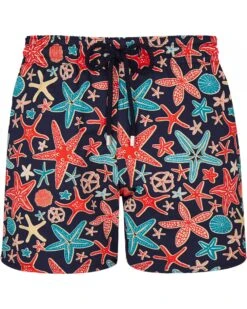 Vilebrequin Mens Holistarfish Swimshorts Navy